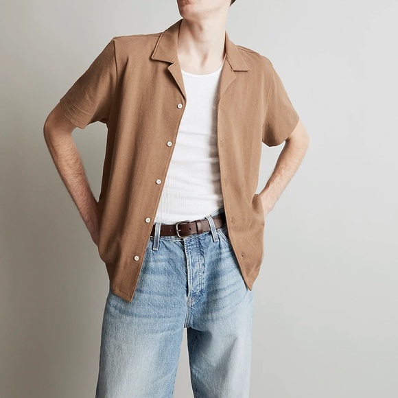 Madewell Other - Madewell Knit Easy Short Sleeve Camp Shirt